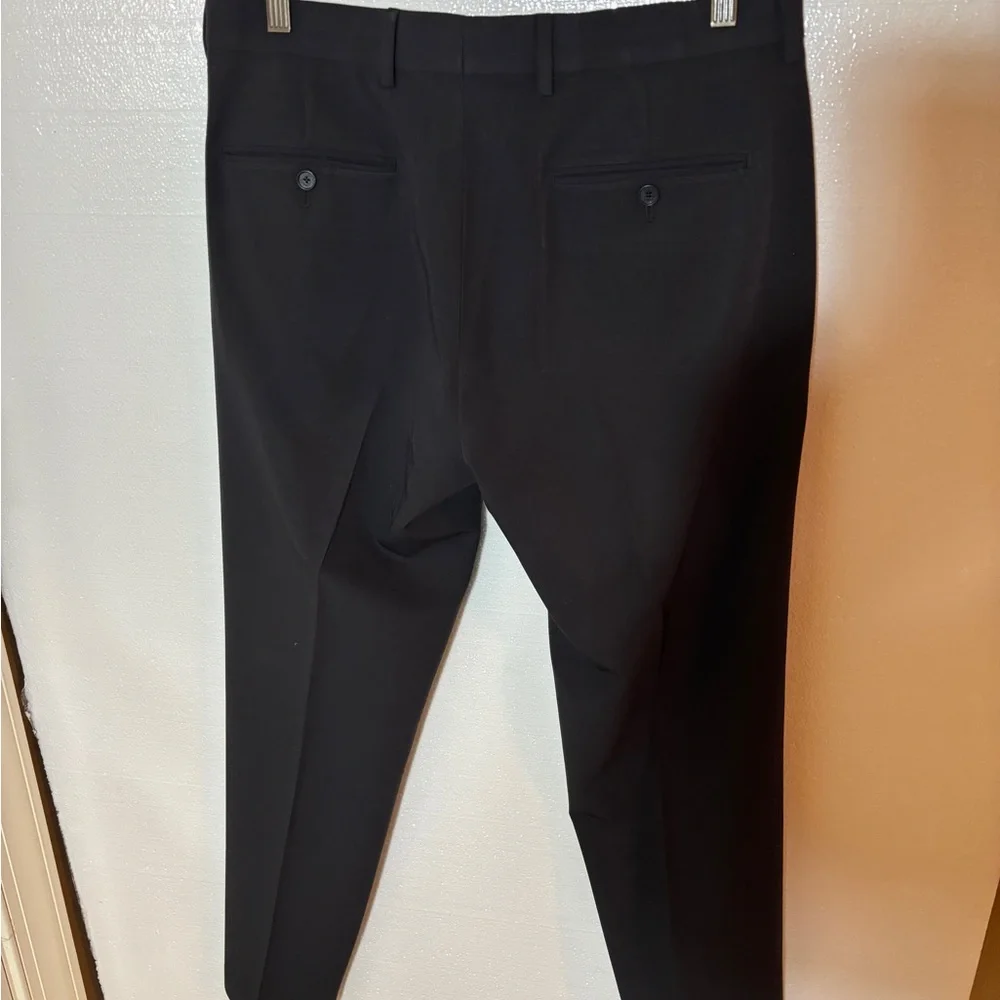 Black Dress Slacks Polyester Rayon and Spandex Size 34x30